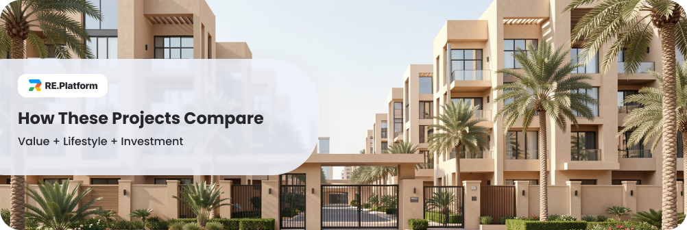 How These Projects Compare: Value + Lifestyle + Investment
