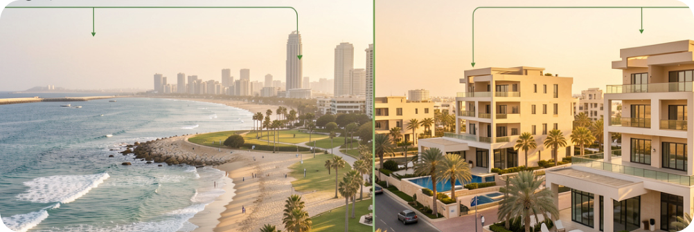 مقارنة الأسعار: منازل تاون هاوس، فلل، بنتهاوس، ومنازل فاخرة (لمحة عن عام 2026)