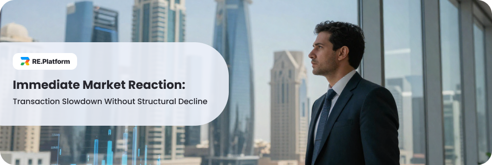 Immediate Market Reaction: Transaction Slowdown Without Structural Decline