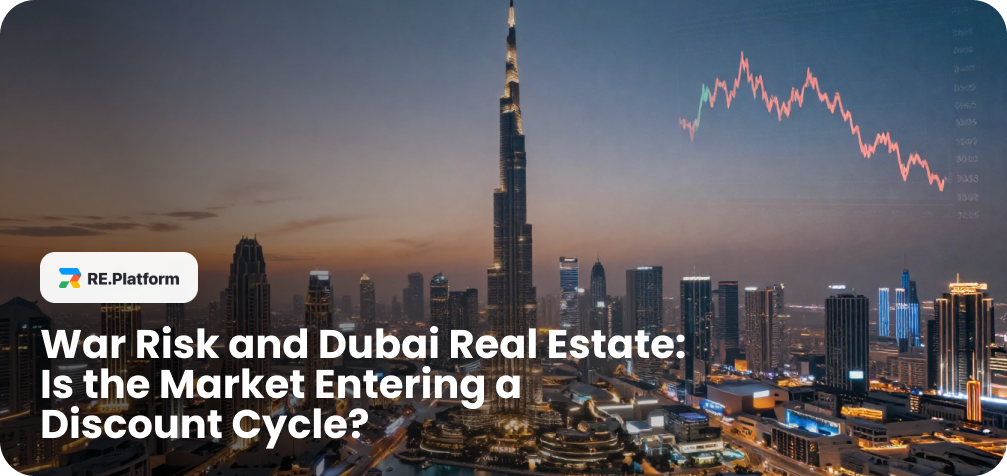 War Risk and Dubai Real Estate: Is the Market Entering a Discount Cycle?