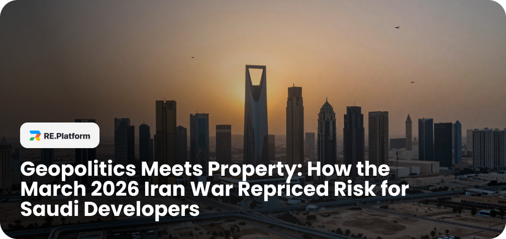 Geopolitics Meets Property: How the March 2026 Iran War Repriced Risk for Saudi Developers