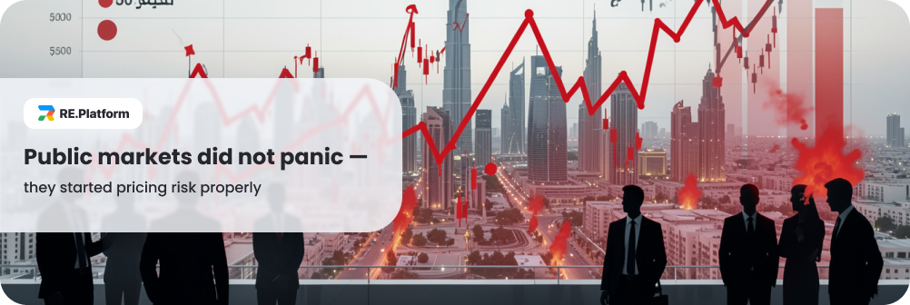 Public markets did not panic — they started pricing risk properly