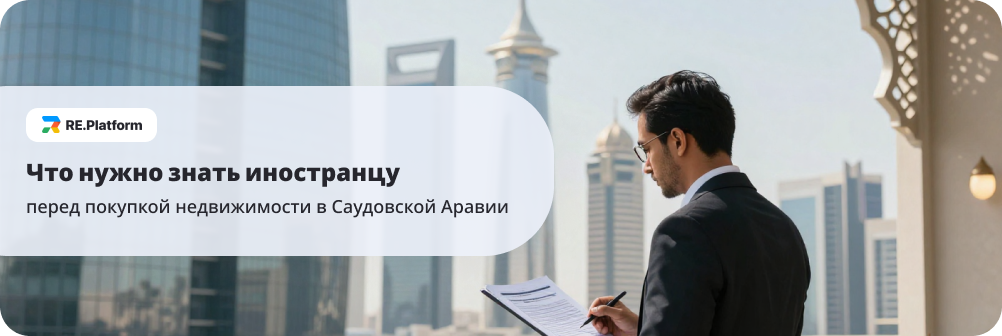 Что нужно знать иностранцу перед покупкой недвижимости в Саудовской Аравии