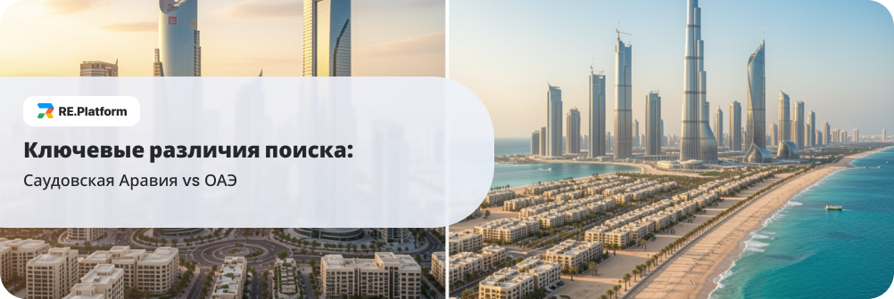 Ключевые различия поиска: Саудовская Аравия vs ОАЭ