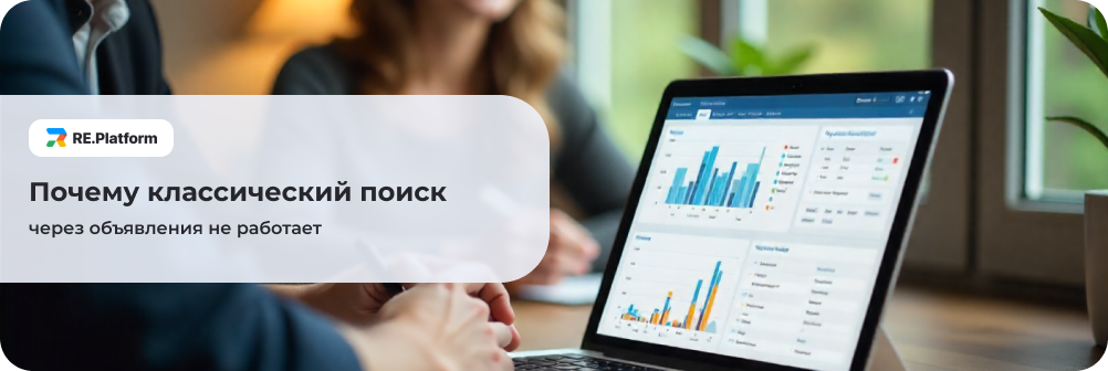Почему классический поиск через объявления не работает
