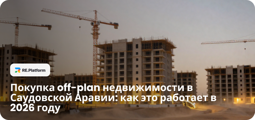 Покупка off-plan недвижимости в Саудовской Аравии