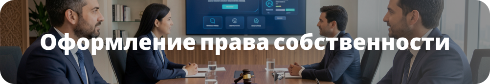Процедуры оформления права собственности