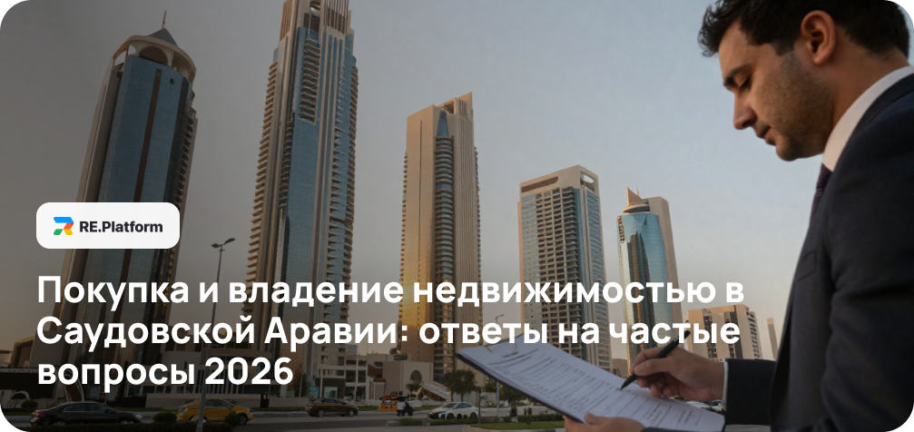 Покупка и владение недвижимостью в Саудовской Аравии: ответы на частые вопросы 2026