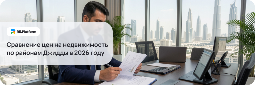 Сравнение цен на недвижимость по районам Джидды в 2026 году