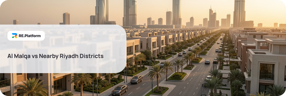 Al Malqa vs Nearby Riyadh Districts
