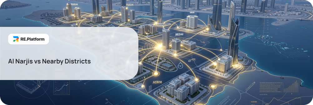 Al Narjis vs Nearby Districts