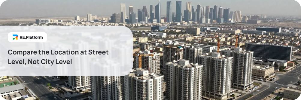 Compare the Location at Street Level, Not City Level