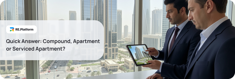 Quick Answer: Compound, Apartment or Serviced Apartment?