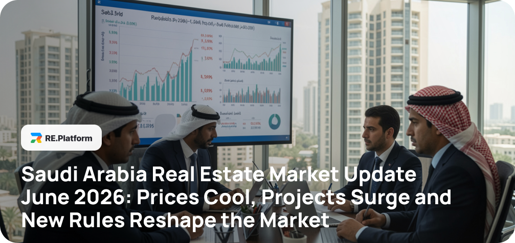 Saudi Arabia Real Estate Market Update June 2026: Prices Cool, Projects Surge and New Rules Reshape the Market
