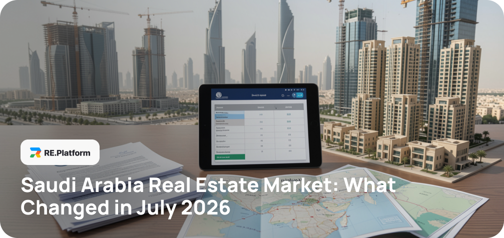 Saudi Arabia Real Estate Market: What Changed in July 2026