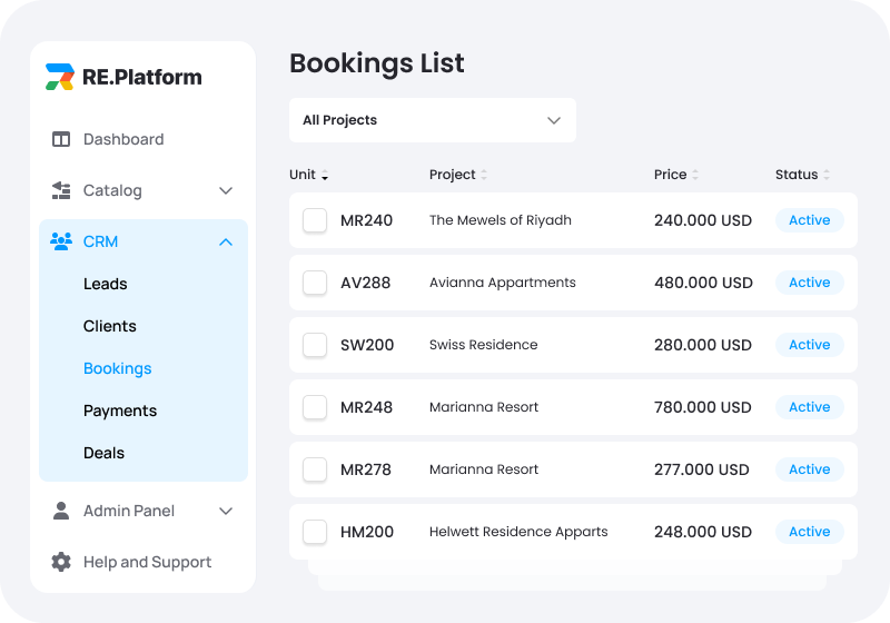 نظام إدارة علاقات العملاء للمطورين